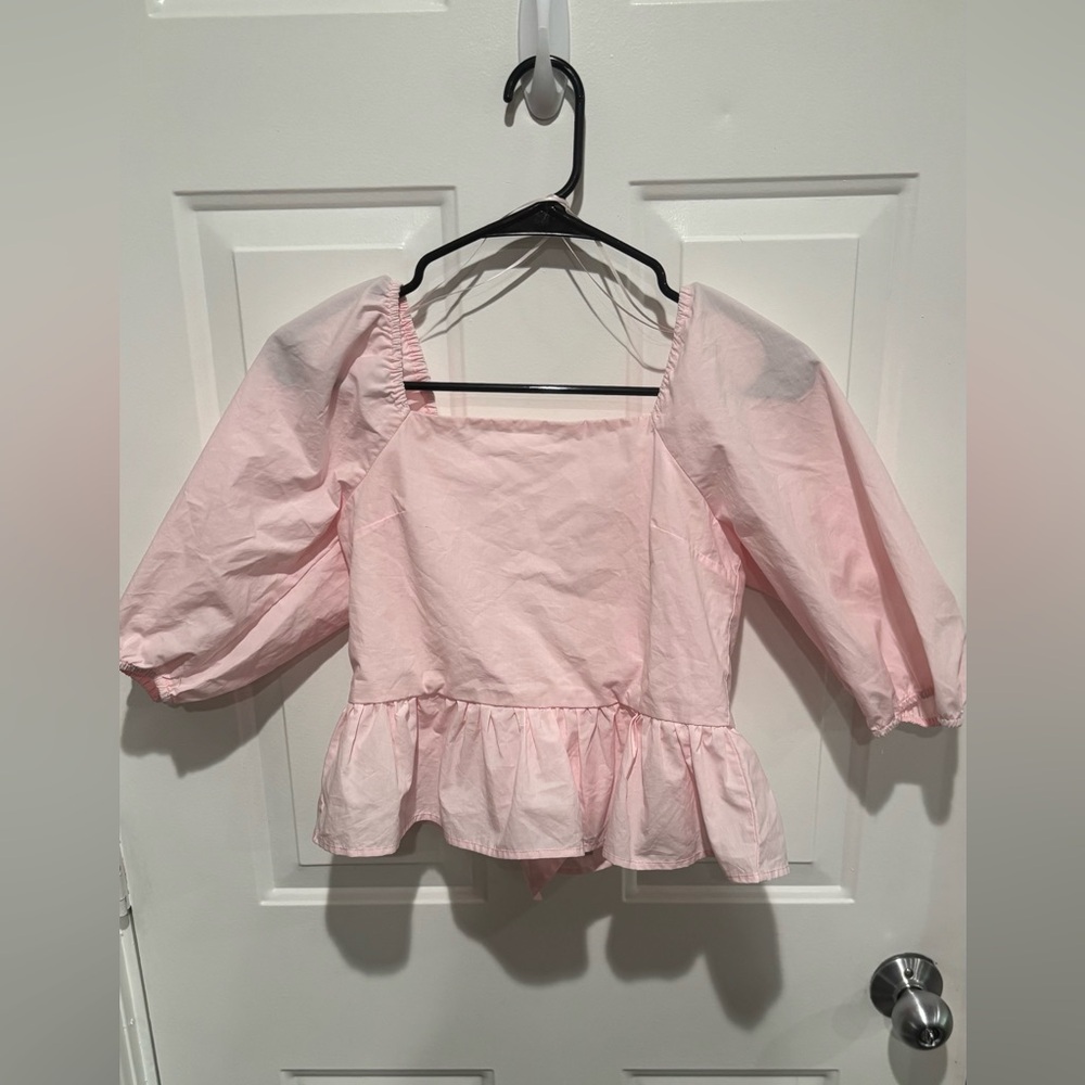 Francesca's Collections Light Pink Kids Blouse